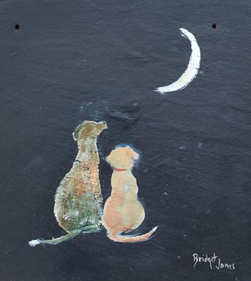 Dogs and Moon